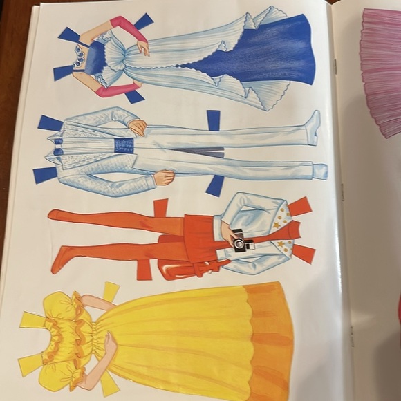 NWT Vintage Mint Jewel Secrets Barbie Uncut Paper Dolls Golden Circa 1987 - Picture 6 of 8